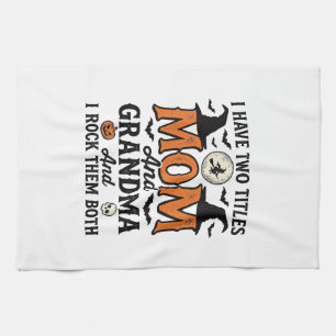 Paño De Cocina Diseño de camiseta de bruja vintage de Halloween M