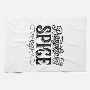 Paño De Cocina Diseño de camiseta de café vintage de especias de