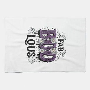 Paño De Cocina Diseño de camiseta de fantasma vintage de Hallowee