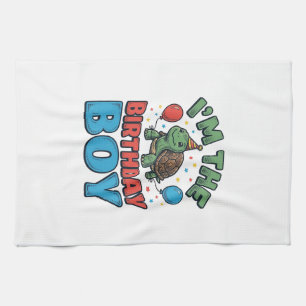Paño De Cocina Diseño de camiseta de fiesta vintage de tortuga cu