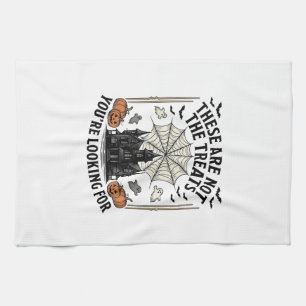 Paño De Cocina Diseño de camiseta de golosinas de fantasmas de Ha