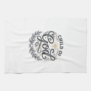 Paño De Cocina Diseño de camiseta de grabado vintage Hijo de Dios