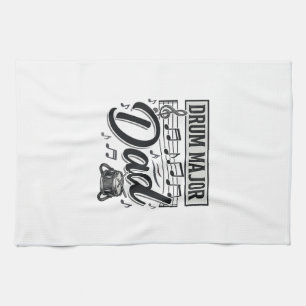 Paño De Cocina Diseño de camiseta de música vintage de Drum Major