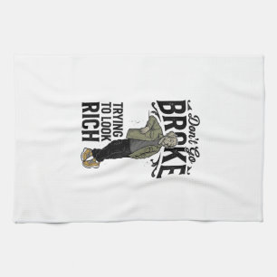 Paño De Cocina Diseño de camiseta de perro vintage con vibracione