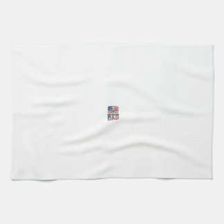 Paño De Cocina Diseño de camiseta de perro vintage patriota padre