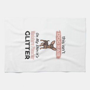 Paño De Cocina Diseño de camiseta divertida para perro Pinscher M