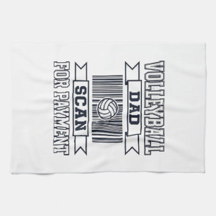 Paño De Cocina Diseño de camiseta divertido para padre de voleibo