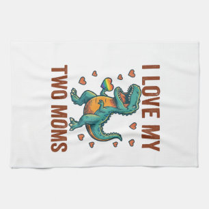Paño De Cocina Diseño de camiseta vectorial de dinosaurio del org