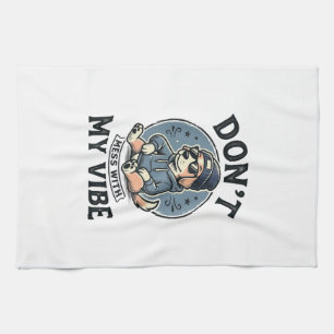 Paño De Cocina Diseño de camiseta vectorial vintage con vibra de