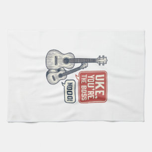 Paño De Cocina Diseño de camiseta vintage de ancla de papá capitá