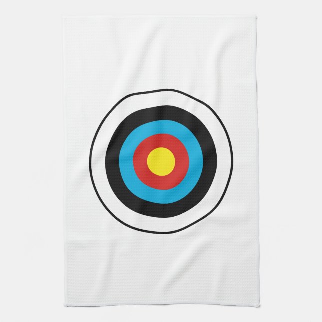 Paño De Cocina Diseño de destino Bullseye (Vertical)