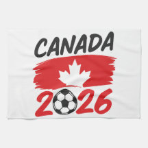 Diseño de fanático de fútbol de Canadá 2026 con ho