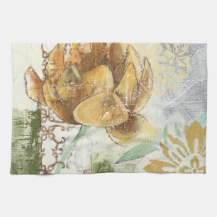 Paño De Cocina Diseño de Fresco Decorativo con Flor de Globo