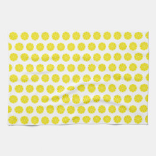 Paño De Cocina Diseño de fruta cítrica de limón amarillo