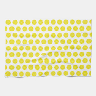 Paño De Cocina Diseño de fruta cítrica de limón amarillo