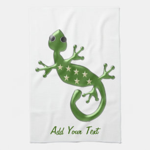 Paño De Cocina Diseño de Gecko Lizard
