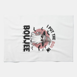Paño De Cocina Diseño de grabado vintage de fantasma Boujee Hallo