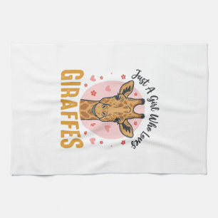 Paño De Cocina Diseño de grabado vintage de niña que ama las jira