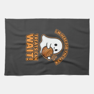Paño De Cocina Diseño de Halloween de fantasmas de ganchillo