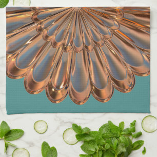Paño De Cocina Diseño de la cubierta de cobre y ventilador verde