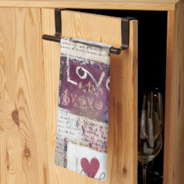 Paño De Cocina Diseño de la serie Burgundy San Valentín 8