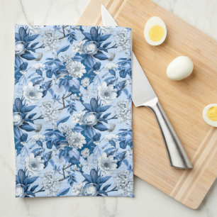 Paño De Cocina Diseño de la serie Chinoserie azul y blanco 3