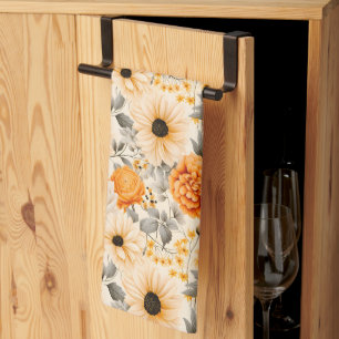 Paño De Cocina Diseño de la serie floral otoño 1