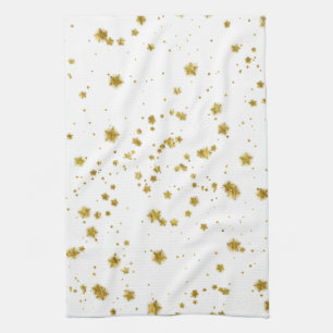 Paño De Cocina Diseño de las estrellas de fondo del Relieve meta