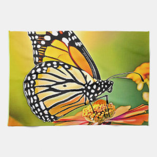 Paño De Cocina Diseño de mariposa monarca