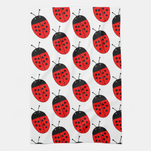 Paño De Cocina Diseño de mariquita
