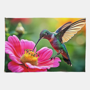 Paño De Cocina Diseño de Momentos de Colibrí Mágico