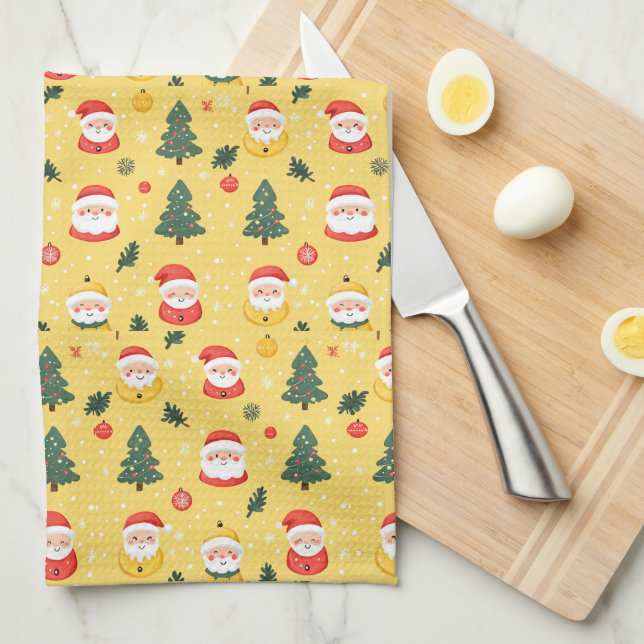 Paño De Cocina Diseño de navidades (Doblado Cuarto)