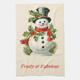 Paño De Cocina Diseño de Navidades escarpados y deliciosos muñeco