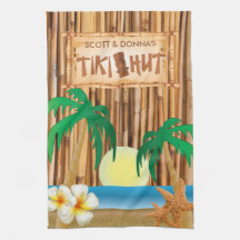 Diseño de palo de bambú para tiki hut