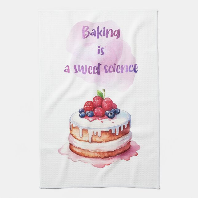 Paño De Cocina Diseño de pastel dulce (Vertical)
