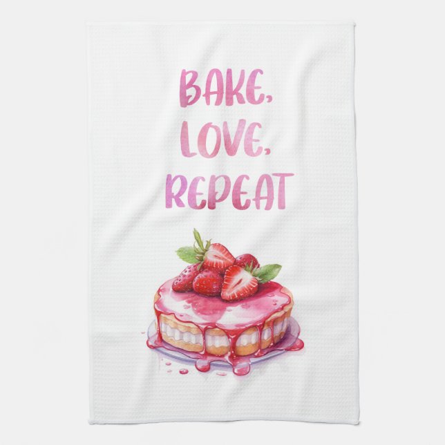 Paño De Cocina Diseño de pastel dulce (Vertical)