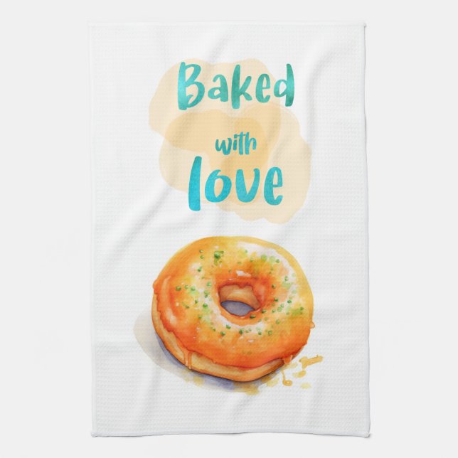 Paño De Cocina Diseño de pastel dulce (Vertical)
