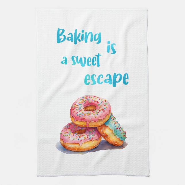 Paño De Cocina Diseño de pastel dulce (Vertical)