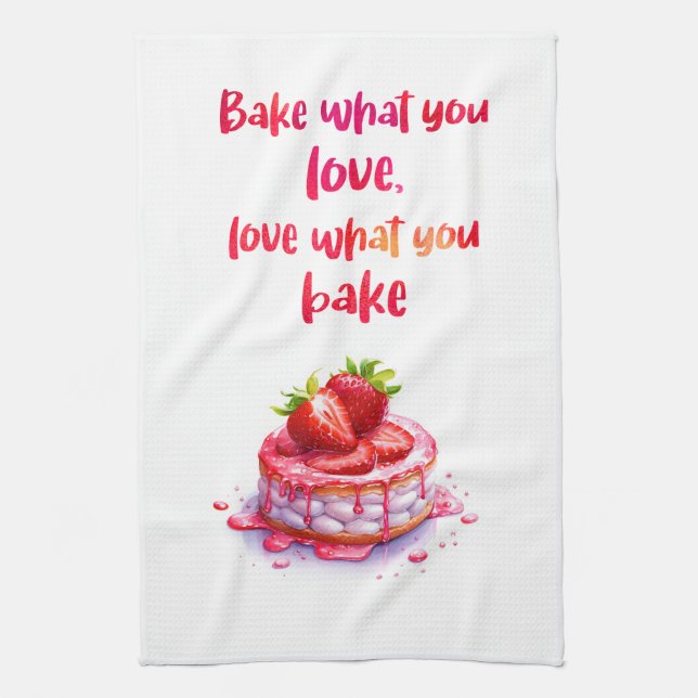 Paño De Cocina Diseño de pastel dulce (Vertical)
