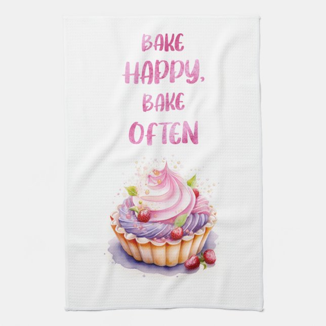 Paño De Cocina Diseño de pastel dulce (Vertical)