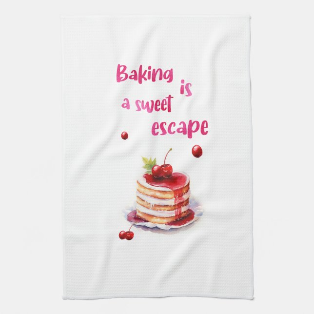 Paño De Cocina diseño de pastel dulce (Vertical)