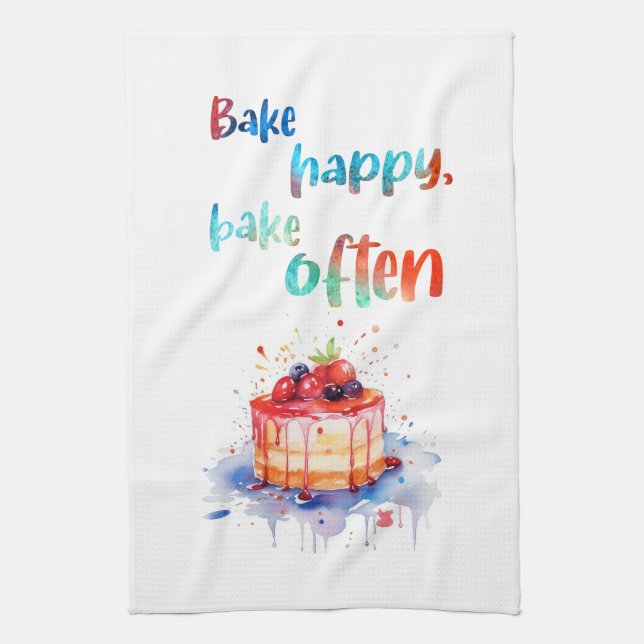 Paño De Cocina diseño de pastel dulce (Vertical)