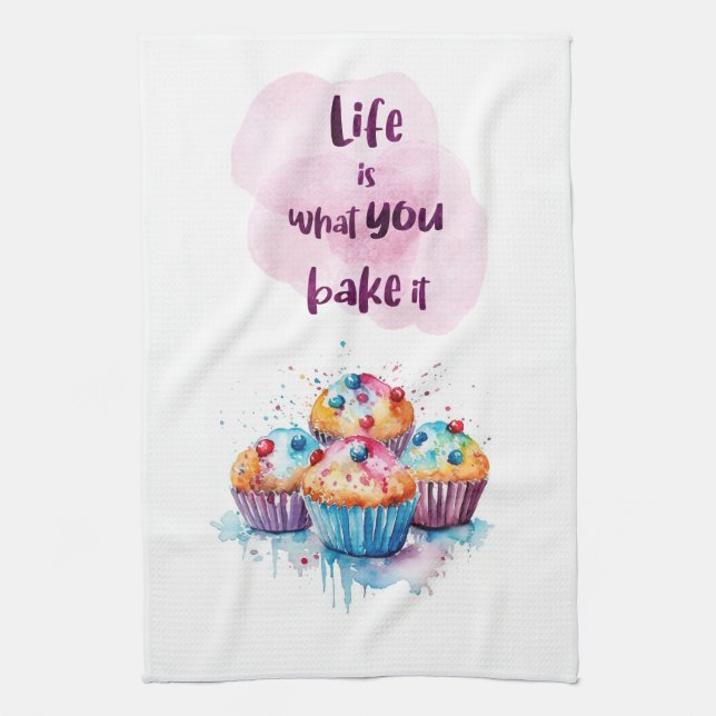 Paño De Cocina Diseño de pastel dulce (Vertical)