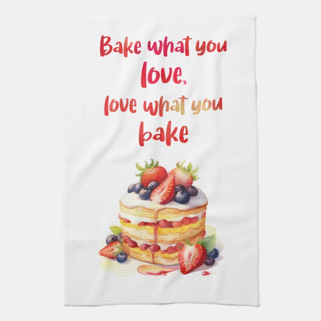 Paño De Cocina Diseño de pastel dulce (Vertical)