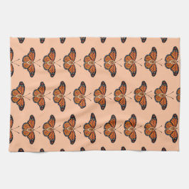 Paño De Cocina Diseño de patrones de mariposa de monarca de citri