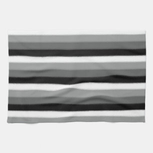 Paño De Cocina Diseño de rayas blancas negras