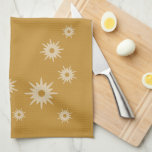 Paño De Cocina Diseño de Starburst Ochre Ochre Ochre de Mediados<br><div class="desc">Esta sencilla toalla de cocina presenta un diseño minimalista y limpio, de inspiración moderna, con estallidos de oro de inspiración dorada. Un diseño de starburst orgánico sobre un fondo dorado ocre. Un moderno giro minimalista a un sencillo patrón vintage, esta toalla de mano hará una adición moderna y elegante a...</div>