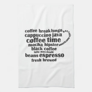 Paño De Cocina Diseño de taza de café