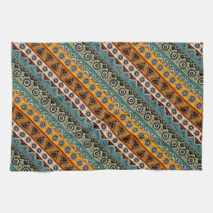 Paño De Cocina Diseño decorativo de patrones aztecos étnicos colo