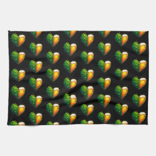 Paño De Cocina Diseño del amante afortunado para el Día de San Pa